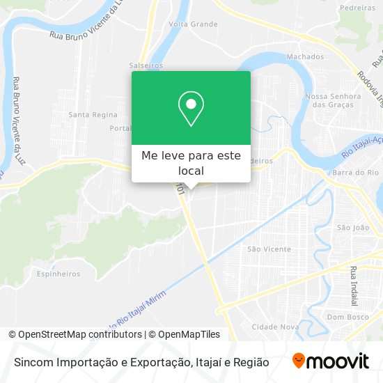 Sincom Importação e Exportação mapa