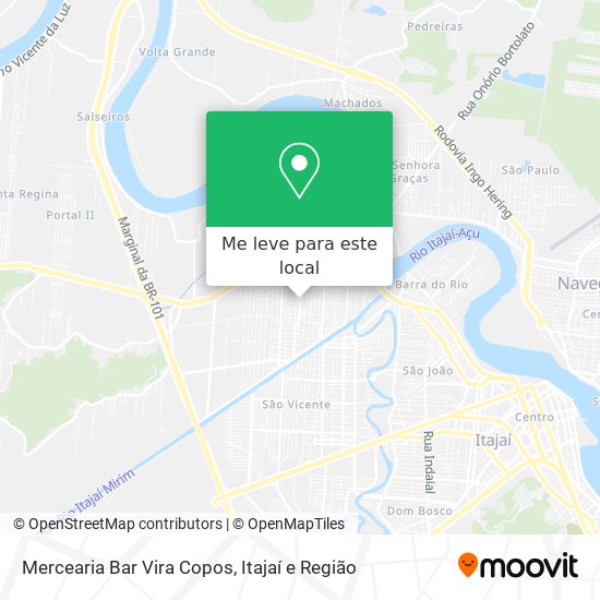 Mercearia Bar Vira Copos mapa