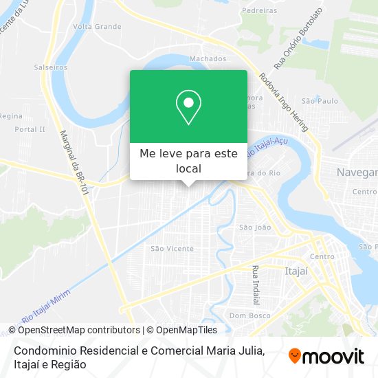 Condominio Residencial e Comercial Maria Julia mapa