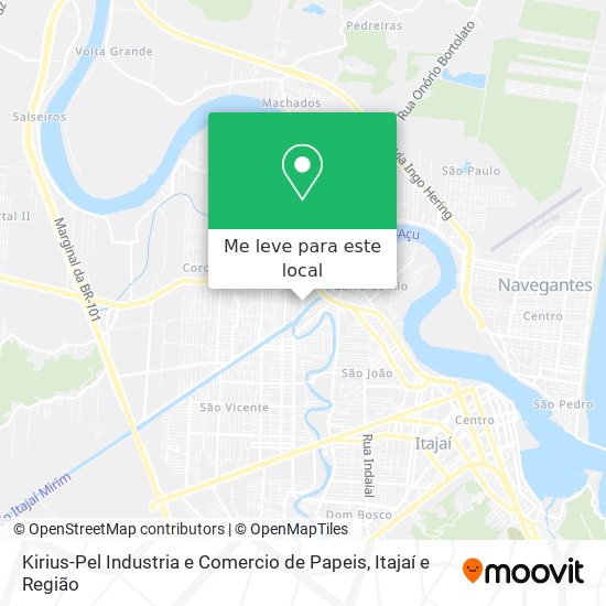 Kirius-Pel Industria e Comercio de Papeis mapa