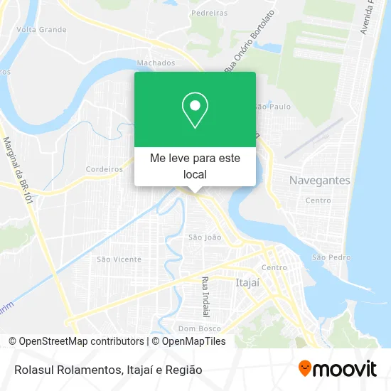 Rolasul Rolamentos mapa