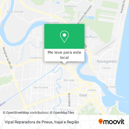 Vipal Reparadora de Pneus mapa
