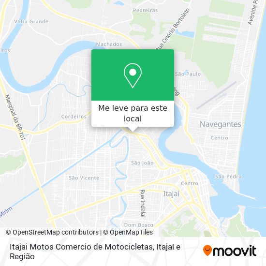 Itajai Motos Comercio de Motocicletas mapa