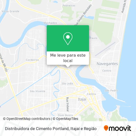 Distribuidora de Cimento Portland mapa