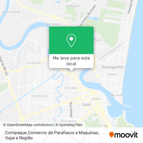 Compaque Comercio de Parafusos e Maquinas mapa