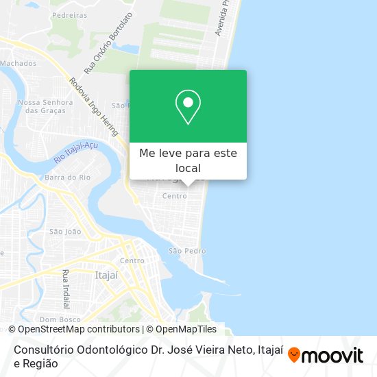 Consultório Odontológico Dr. José Vieira Neto mapa