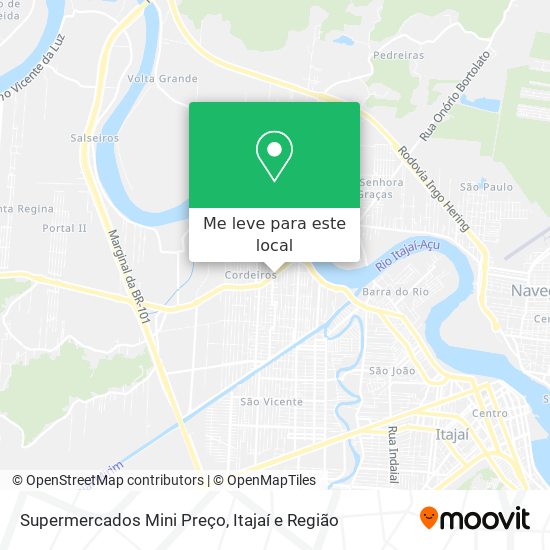 Supermercados Mini Preço mapa