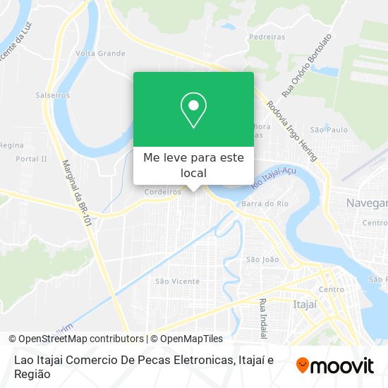 Lao Itajai Comercio De Pecas Eletronicas mapa