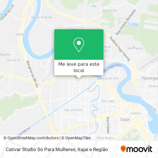 Cativar Studio Só Para Mulheres mapa