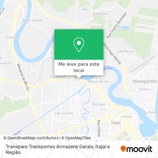 Transpare Transportes Armazens Gerais mapa
