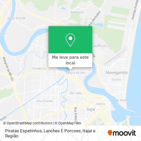 Piratas Espetinhos, Lanches E Porcoes mapa