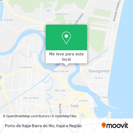 Porto de Itajaí-Barra do Rio mapa