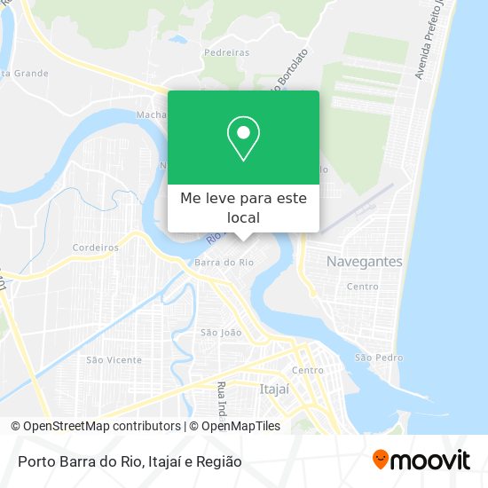 Porto Barra do Rio mapa