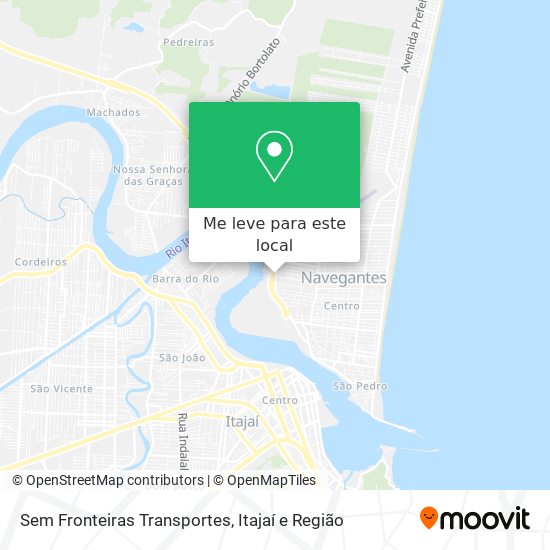 Sem Fronteiras Transportes mapa