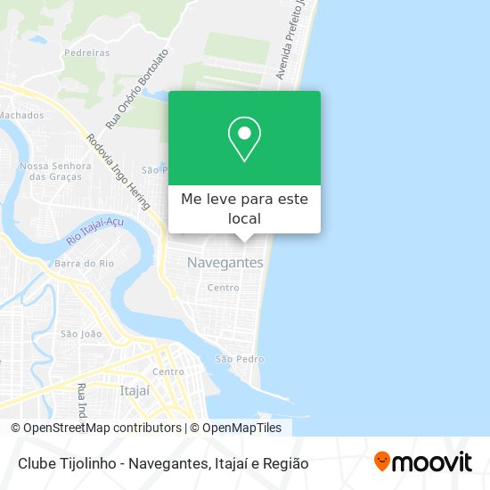 Clube Tijolinho - Navegantes mapa