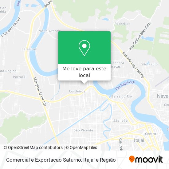 Comercial e Exportacao Saturno mapa