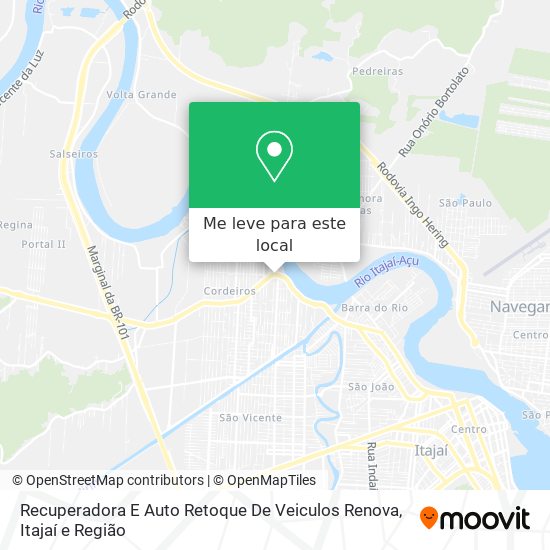 Recuperadora E Auto Retoque De Veiculos Renova mapa