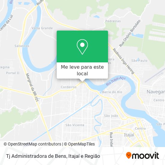 Tj Administradora de Bens mapa