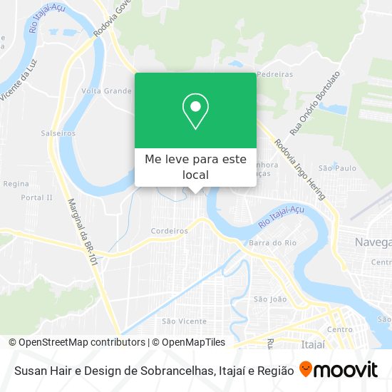 Susan Hair e Design de Sobrancelhas mapa