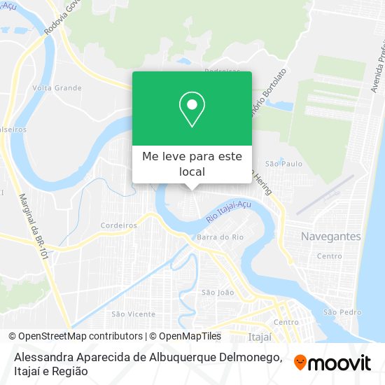 Alessandra Aparecida de Albuquerque Delmonego mapa