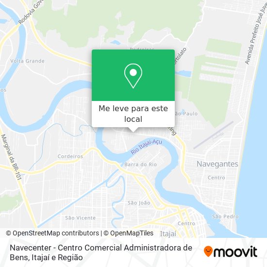 Navecenter - Centro Comercial Administradora de Bens mapa