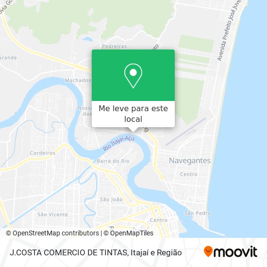 J.COSTA COMERCIO DE TINTAS mapa