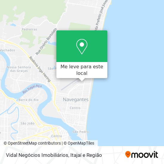 Vidal Negócios Imobiliários mapa