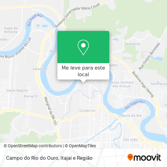 Campo do Rio do Ouro mapa