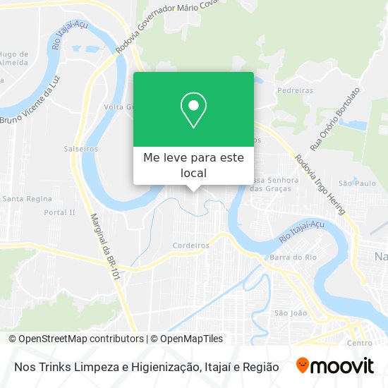 Nos Trinks Limpeza e Higienização mapa