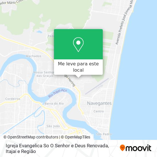 Igreja Evangelica So O Senhor e Deus Renovada mapa