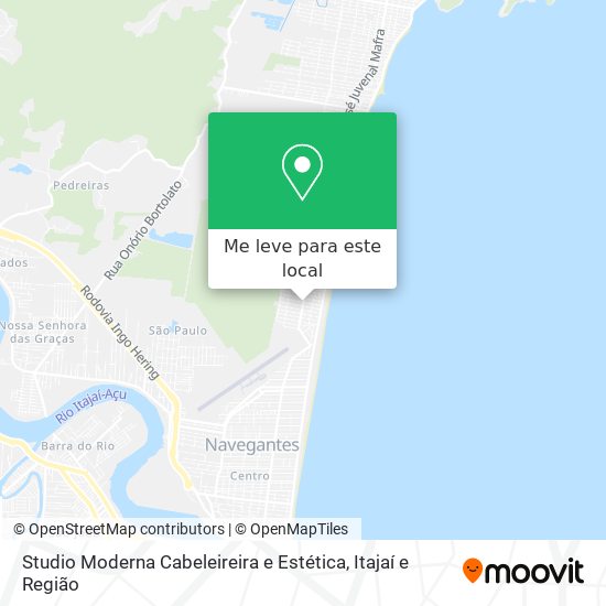 Studio Moderna Cabeleireira e Estética mapa