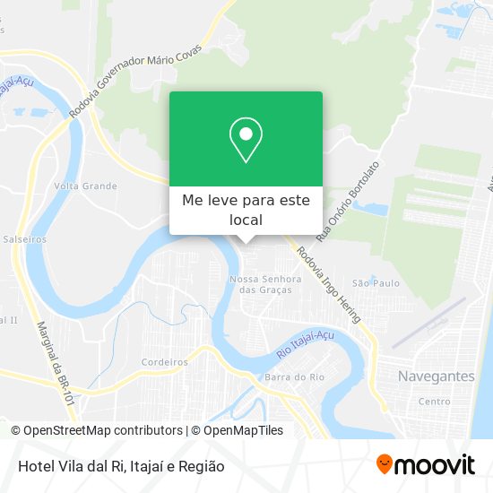 Hotel Vila dal Ri mapa