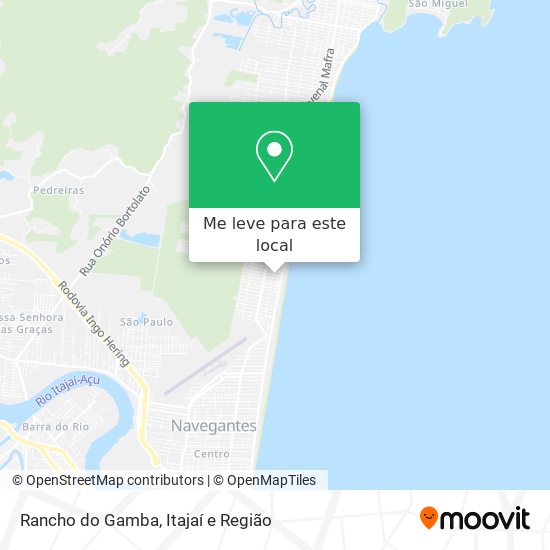 Rancho do Gamba mapa