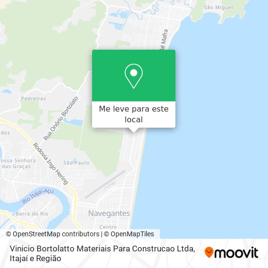 Vinicio Bortolatto Materiais Para Construcao Ltda mapa