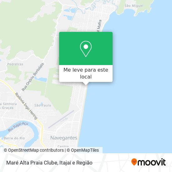 Maré Alta Praia Clube mapa