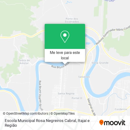 Escola Municipal Rosa Negreiros Cabral mapa