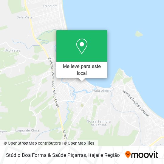Stúdio Boa Forma & Saúde Piçarras mapa