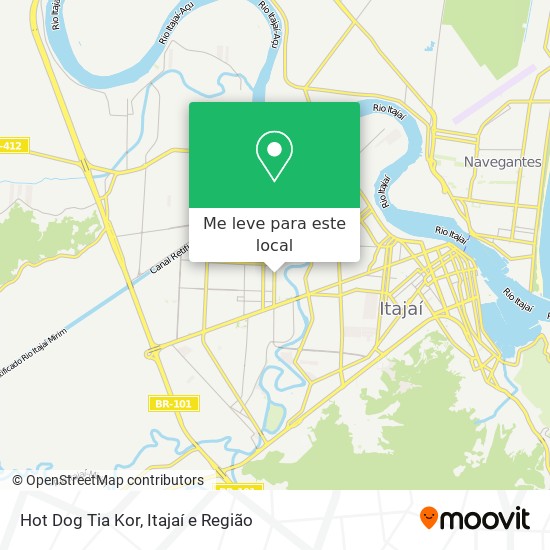 Hot Dog Tia Kor mapa