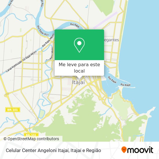 Celular Center Angeloni Itajaí mapa