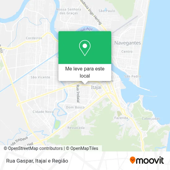 Rua Gaspar mapa