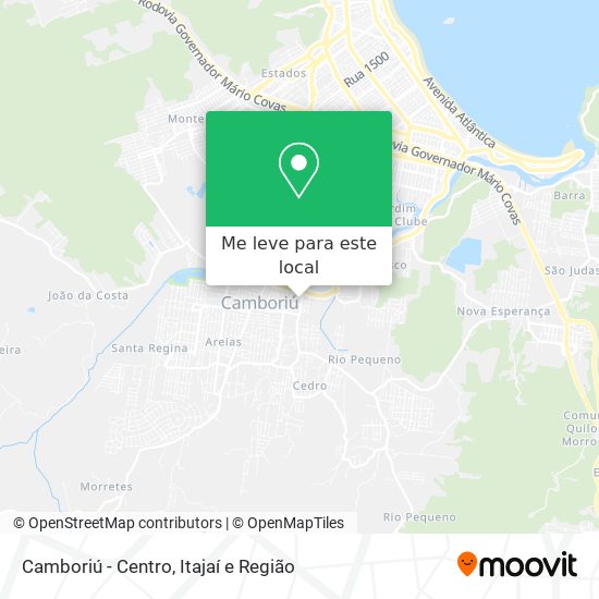 Camboriú - Centro mapa