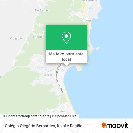 Colégio Olegário Bernardes mapa