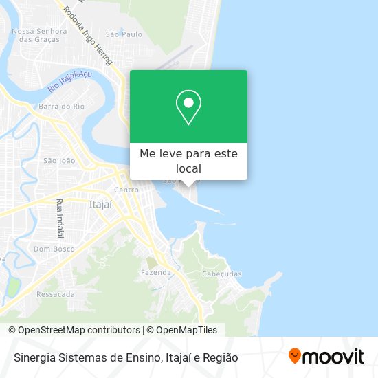 Sinergia Sistemas de Ensino mapa