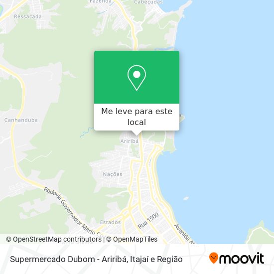 Supermercado Dubom - Ariribá mapa