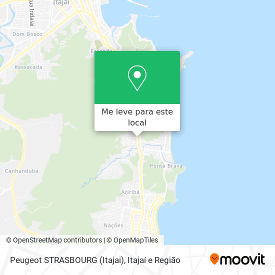 Peugeot STRASBOURG (Itajai) mapa