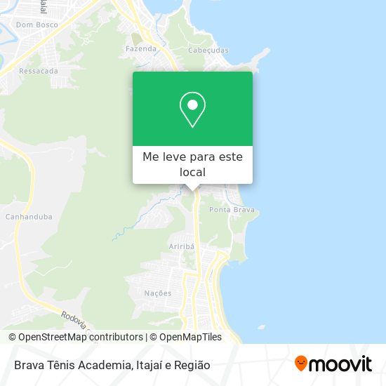 Brava Tênis Academia mapa