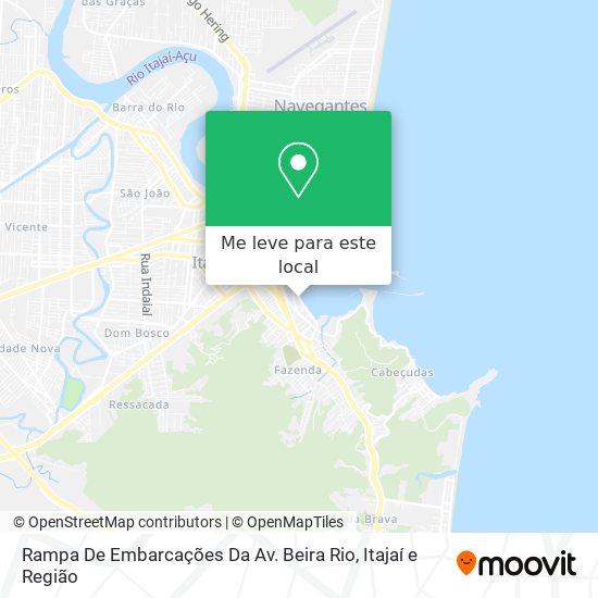 Rampa De Embarcações Da Av. Beira Rio mapa