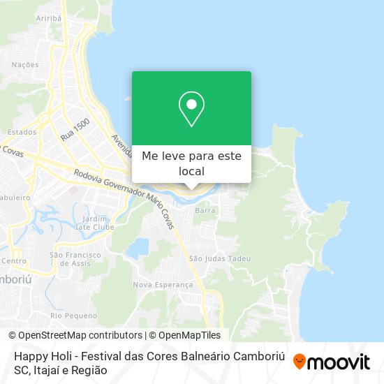 Happy Holi - Festival das Cores Balneário Camboriú SC mapa