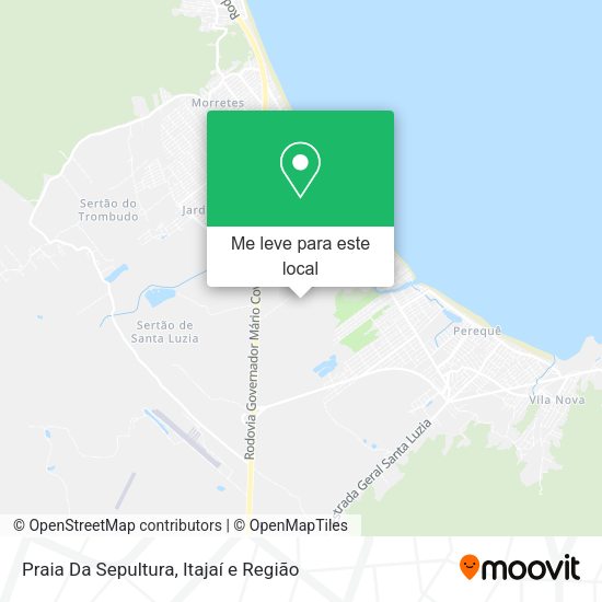 Praia Da Sepultura mapa