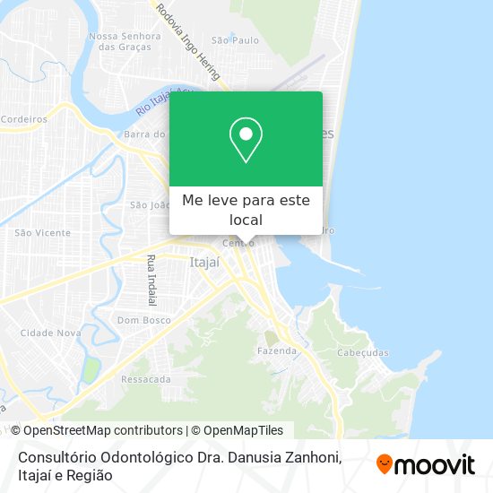 Consultório Odontológico Dra. Danusia Zanhoni mapa